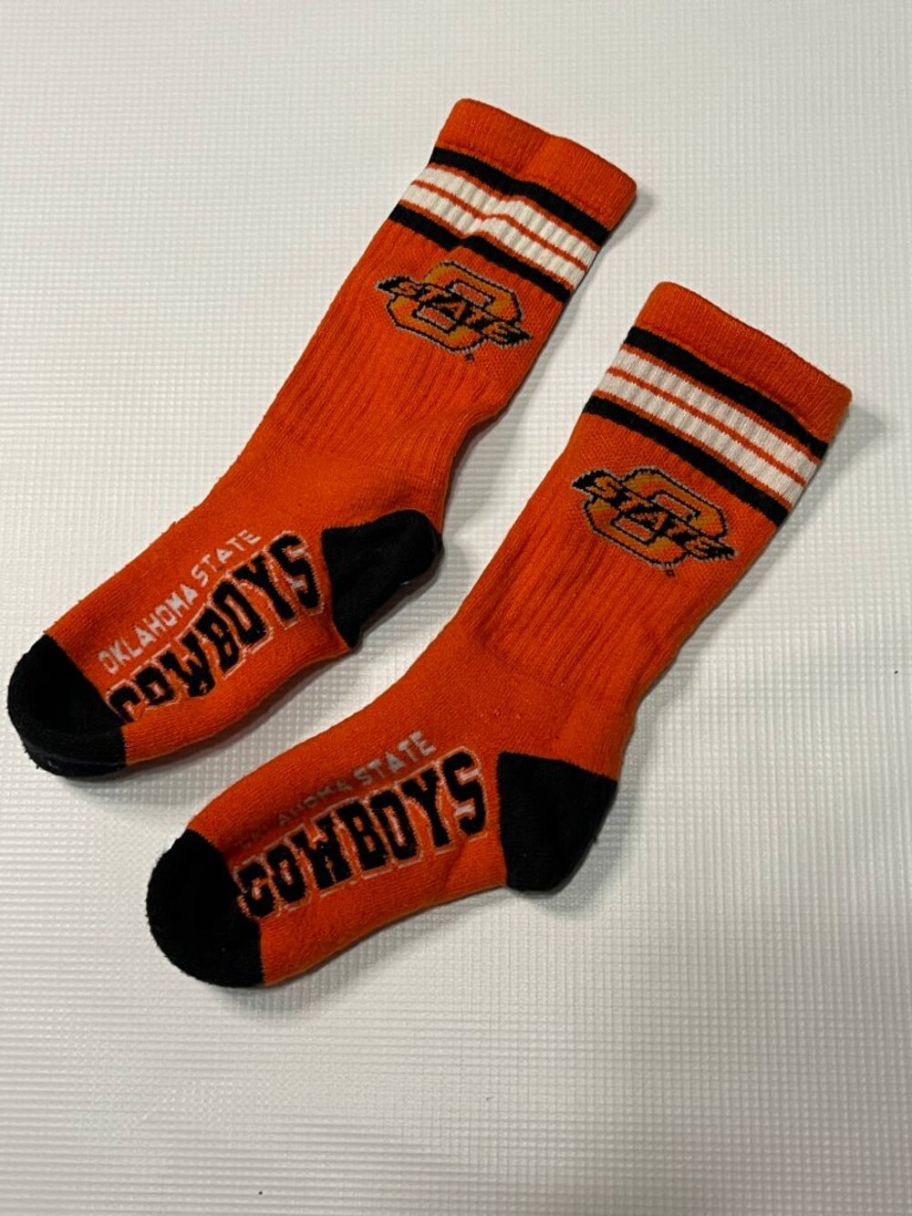 Oklahoma State Cowboys Orange Black Crew Socks One Size OSU